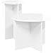 Set tavolini 2 pcs Bianco Lucido Legno ingegnerizzato - Foto miniatura 1