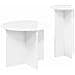 Set tavolini 2 pcs Bianco Lucido Legno ingegnerizzato - Foto miniatura 3