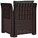 Poltrona a 1 Posto con Cuscini Aspetto Rattan PP Marrone - Foto miniatura 4