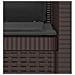 Poltrona a 1 Posto con Cuscini Aspetto Rattan PP Marrone - Foto miniatura 6