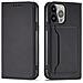 Custodia Magnetica Per Iphone 13 Pro Max, Portafoglio Per Carte, Supporto Per Carte, Nera. - Foto miniatura 1