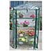 Serra da giardino per piante e fiori struttura 4 ripiani Pvc 69x49x157 cm - Foto miniatura 4