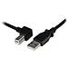 Cavo USB 2.0 A a B con angolare sinistro 3 m - M / M - Foto miniatura 1