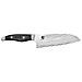 Coltello Santoku Cm 18 Linea Extralusso Shun Nagare Di In Acciaio Damasco Con Manico In Legno Pakka - Foto miniatura 1