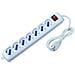 IUPS-PCP-7L5 - Multipresa 7 Posti Italiana Bipasso / Schuko Cavo 5m - Foto miniatura 1