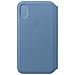 Custodia Folio in Pelle (per iPhone XS) - Fiordaliso - Foto miniatura 2