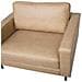 Poltrona In Tessuto Beige Imitazione Pelle Savalen - Foto miniatura 17