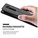 Custodia Compatibile Con Lg K8 2016 In Nero Cometa - Coperchio Protettivo Con Chiusura Magnetica, Funzione Stand E 2 Finestre Di Visualizzazione - Foto miniatura 8