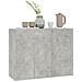 Credenza Grigio Cemento 88x30x70 cm in Legno Multistrato - Foto miniatura 4