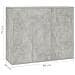 Credenza Grigio Cemento 88x30x70 cm in Legno Multistrato - Foto miniatura 12