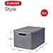 Scatole Con Coperchio Style 3 Pz Misura L Antracite - Foto miniatura 6