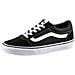 Scarpa Donna Ward Suede Canvas Sneakers Black / white Vn0a3iuniju1.39 Misura Eu 39 - Foto miniatura 2