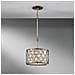 Pendente Cilindrico 1 Luce Soffitto Argento Lucido, E27 - Foto miniatura 3