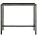 Tavolo Da Bar Per Esterni Grigio 130x60x110cm Polyrattan Vetro - Foto miniatura 2