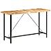 Tavolo Da Bar 180x70x107 Cm In Legno Ruvido Di Mango - Foto miniatura 1