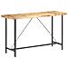 Tavolo Da Bar 180x70x107 Cm In Legno Ruvido Di Mango - Foto miniatura 3