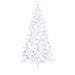 Albero di Natale Artificiale Metà con Supporto Bianco 180cm PVC - Foto miniatura 3