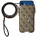 Pochette Smartphone 6,1 Pollici Effetto Pelle Tracolla Guess 4g Marrone - Foto miniatura 1