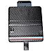 Custodia Flip Cover Real Leaher Case Size M Universale Carbon Black - Foto miniatura 4