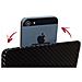 Custodia Flip Cover Real Leaher Case Size M Universale Carbon Black - Foto miniatura 5