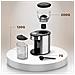 Bg200 Macinacaffè Elettrico Con Cono | Macinino Per Caffè 200w | 35 Opzioni Di Macinatura | Contenitore Per Chicchi 200g | Contenitore Caffè 120g | Incluso Misurino Con Pennello Per Pulizia - Foto miniatura 2