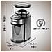 Bg200 Macinacaffè Elettrico Con Cono | Macinino Per Caffè 200w | 35 Opzioni Di Macinatura | Contenitore Per Chicchi 200g | Contenitore Caffè 120g | Incluso Misurino Con Pennello Per Pulizia - Foto miniatura 3