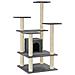 Albero Per Gatti Con Tiragraffi In Sisal Grigio Scuro 110 Cm - Foto miniatura 2