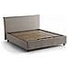 Letto Matrimoniale Azue, Letto Contenitore Con Rivestimento In Tessuto, 100% Made In Italy, Apertura Frontale, Adatto Per Materasso Cm 140x190, Tortora - Foto miniatura 2
