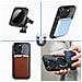 Cover Magsafe Per Iphone 15 Pro Silicone Bordo Cromato Nero - Foto miniatura 5