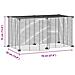 Gabbia Per Animali 8 Pannelli Con Porta Nero 35x35 Cm Acciaio - Foto miniatura 3