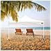 Gazebo Pieghevole Altezza Regolabile Acciaio Poliestere 420d Oxford Bianco 300 X 320 X 300 Cm - Foto miniatura 2