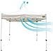 Gazebo Pieghevole Altezza Regolabile Acciaio Poliestere 420d Oxford Bianco 300 X 320 X 300 Cm - Foto miniatura 6