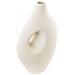 Vaso Da Fiori Komotini Ceramica 32 Cm Bianco Sporco - Foto miniatura 2