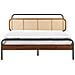 Letto Rattan Boussicourt 160 X 200 Cm Marrone Scuro - Foto miniatura 4