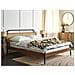 Letto Rattan Boussicourt 160 X 200 Cm Marrone Scuro - Foto miniatura 1