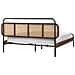 Letto Rattan Boussicourt 160 X 200 Cm Marrone Scuro - Foto miniatura 8