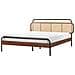 Letto Rattan Boussicourt 160 X 200 Cm Marrone Scuro - Foto miniatura 13