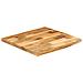 Piano Tavolo 80x80x2,5 Cm Bordi Vivi Legno Di Mango Grezzo - Foto miniatura 2