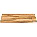 Piano Tavolo 80x80x2,5 Cm Bordi Vivi Legno Di Mango Grezzo - Foto miniatura 3