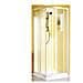 Box Doccia Angolare In Alluminio E Pvc Con Apertura Scorrevole Regolabile - Foto miniatura 1