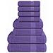 Set Asciugamani 8 Pz Viola 360 Gsm 100% Cotone - Foto miniatura 1