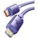 Cavo Di Ricarica E Sincronizzazione Da Lightning A Usb-c 20w Crystal Shine Da 1,2 M, Lavanda - Foto miniatura 3