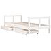 Giroletto Bambini con Cassetti Bianco 80x200cm Massello di Pino - Foto miniatura 10