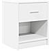 Comodino Con Cassetto Bianco 40x34x50 Cm - Foto miniatura 2