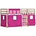 Letto A Castello Senza Materasso Rosa 90x190 Cm Legno Di Pino - Foto miniatura 3