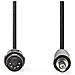 Cavo Audio Da Din 5 Pin Maschio A Jack 3,5 Mm Maschio 1 M, Nero - Foto miniatura 3