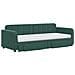 Divano Letto Estraibile Cassetti Verde Scuro 80x200cm Velluto - Foto miniatura 3