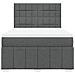 Giroletto a Molle con Materasso Grigio Scuro 140x190 cm Tessuto - Foto miniatura 6