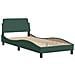 Giroletto senza Materasso Verde Scuro 90x200 cm in Velluto - Foto miniatura 4