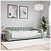 Letto da Giorno Grigio Chiaro 90x190 cm in Velluto - Foto miniatura 2